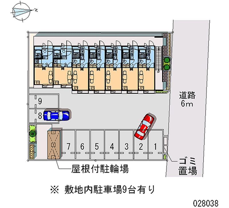 レオパレスオータム 月極駐車場