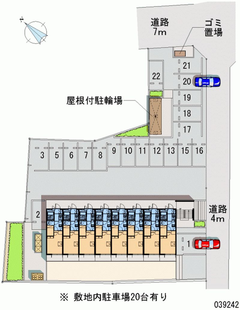 レオパレスコシバ 月極駐車場