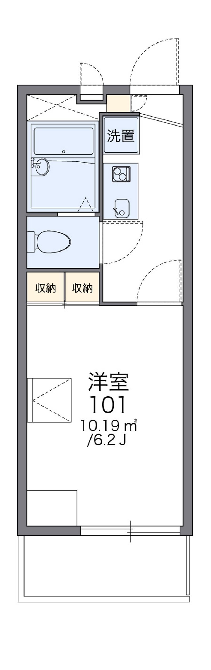 レオパレスカサグランデ 間取図