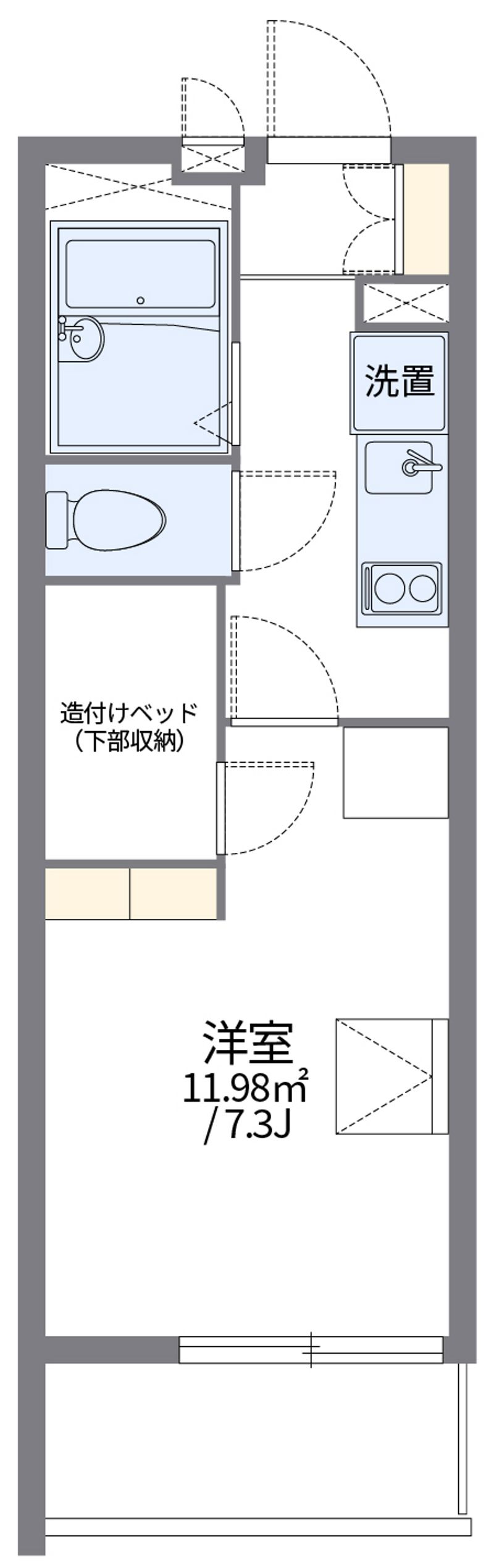 レオパレス庄内 間取図