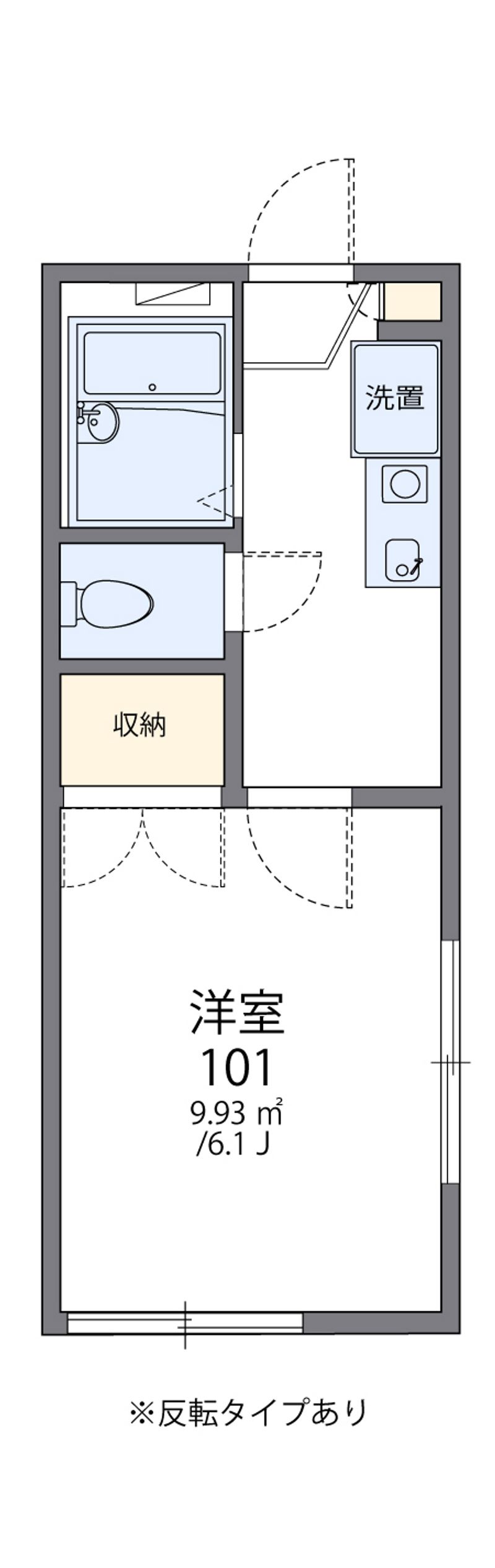 レオパレス東野 間取図
