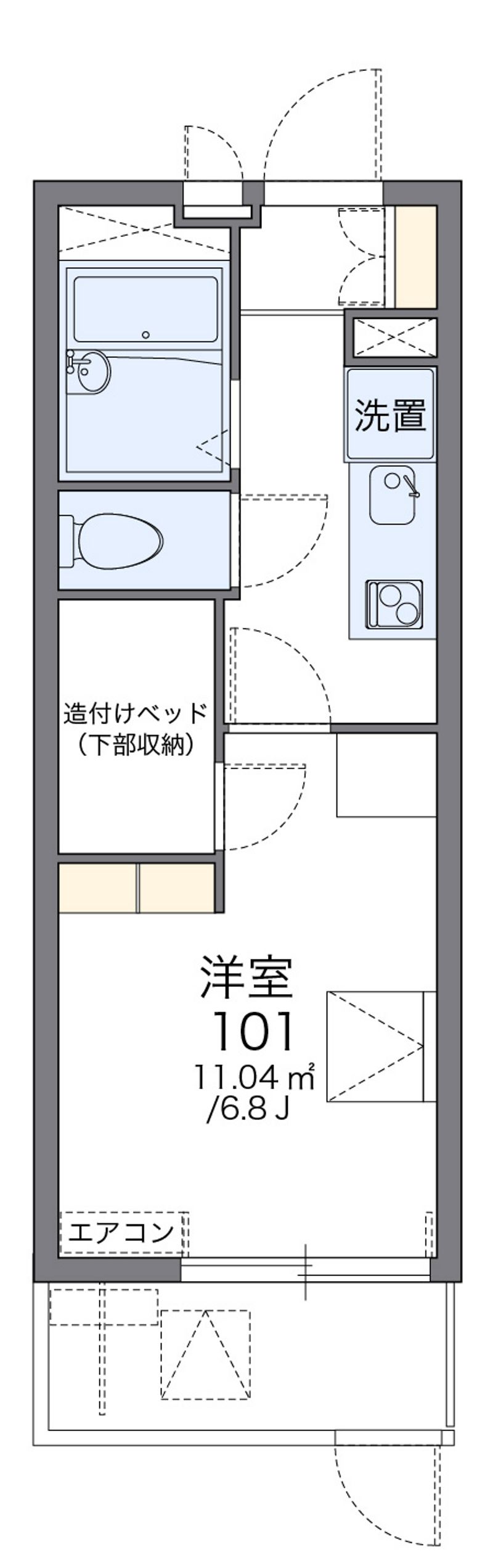 レオパレスエスペランザ 間取図