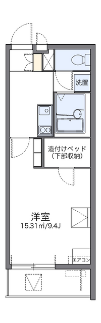 レオパレスサントラップミナミ 間取り図