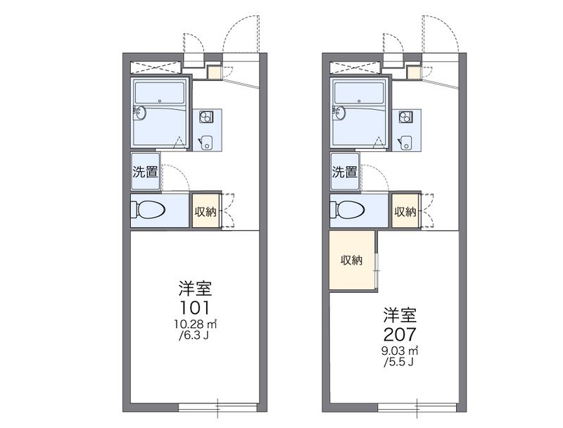 レオパレスアルテ 間取図