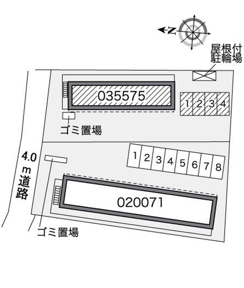 レオパレスシェル弐番館 配置図