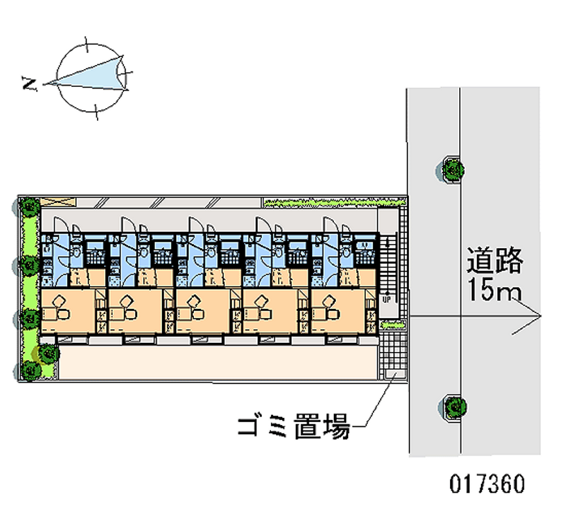 レオパレスメゾン　ドゥ　トロン 区画図