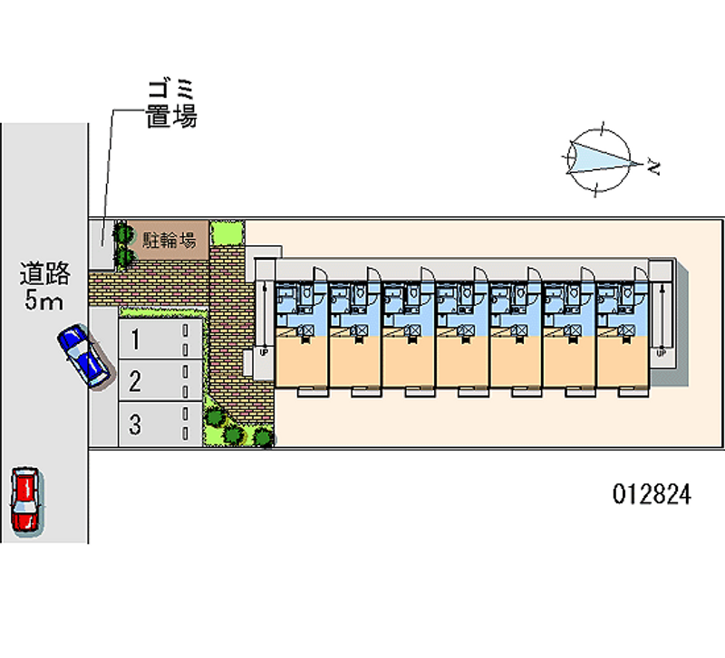 レオパレスサントメール 区画図