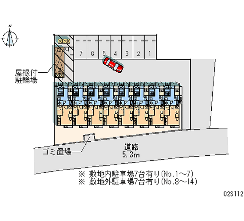 レオパレスみらい 月極駐車場