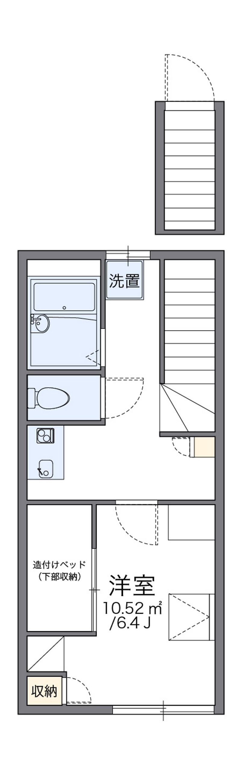 レオパレス新神戸 間取図