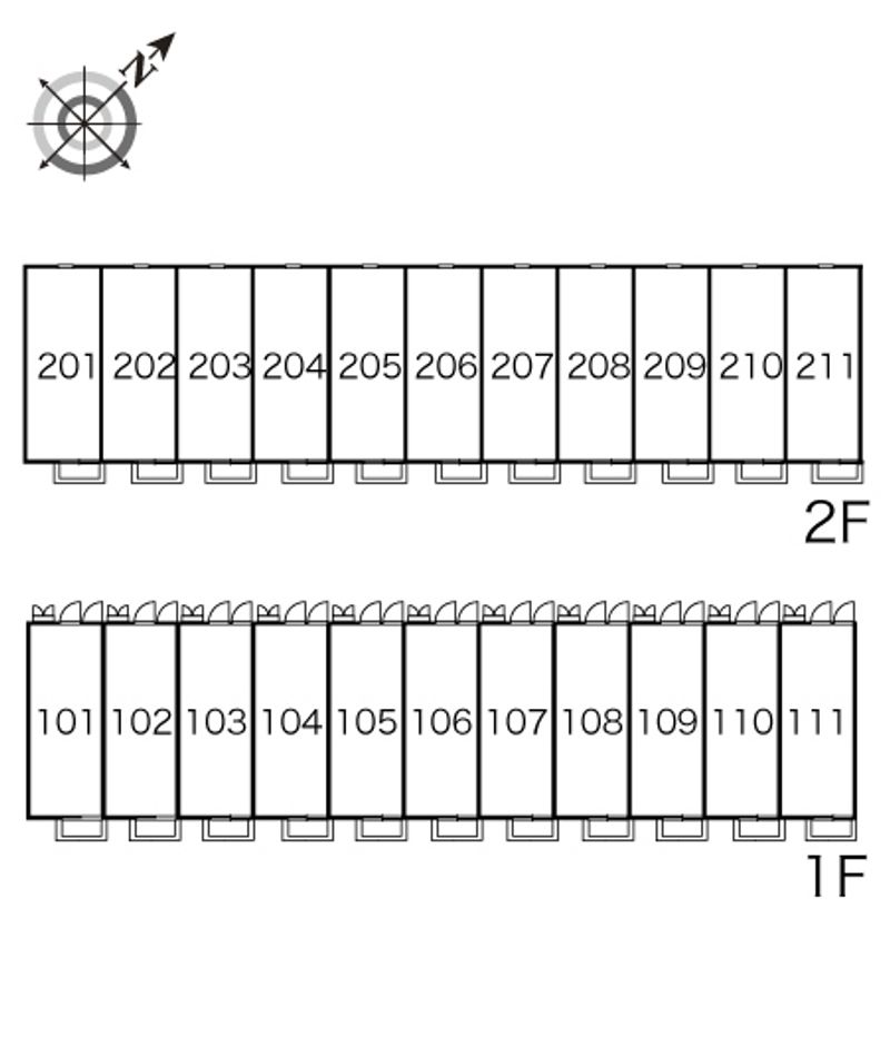 レオパレスエスペランザ 間取配置図