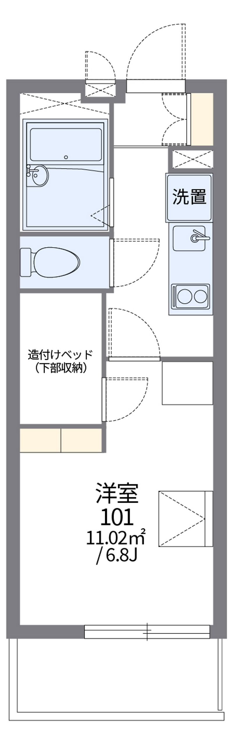 レオパレス石橋４丁目 間取図