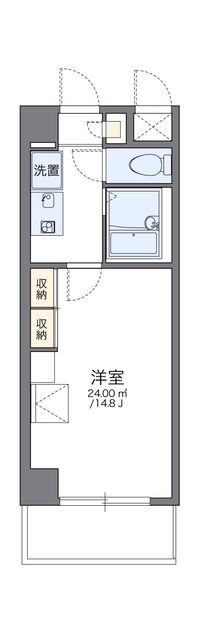 レオパレスエメラルド　シティー 間取り図