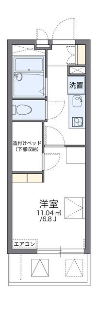 レオパレスアルメリア 間取り図