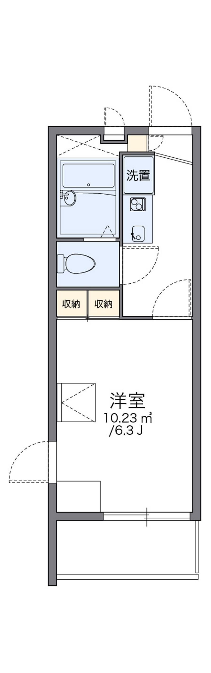 レオパレス光が丘 間取図