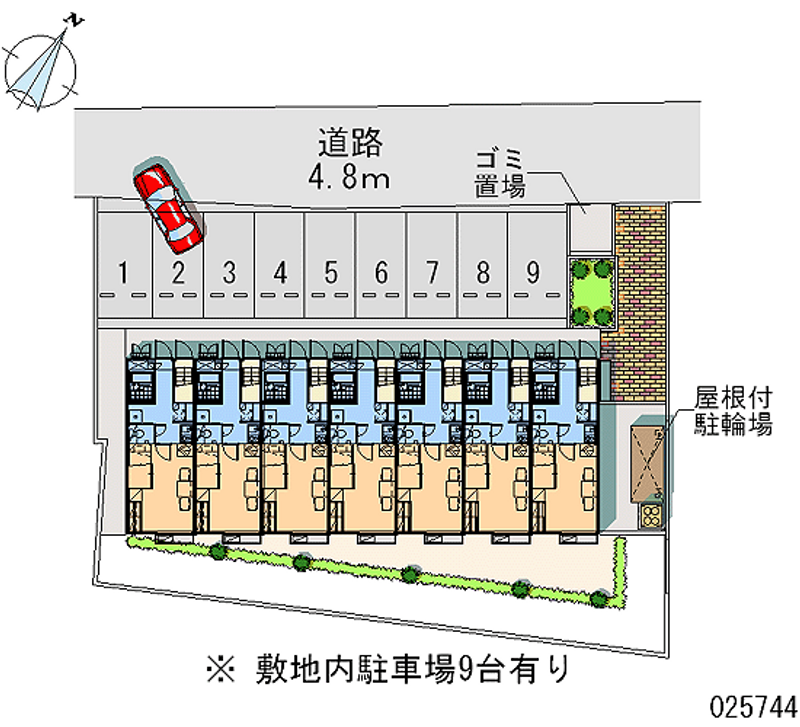 レオパレスせせらぎ 月極駐車場