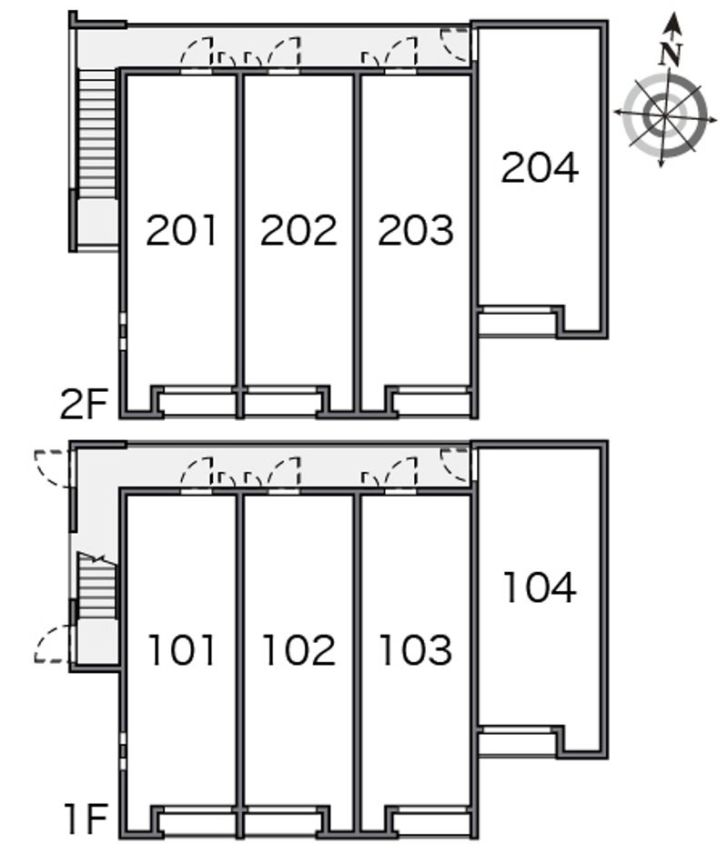 クレイノＦＲＥＥＳＩＡ 間取配置図