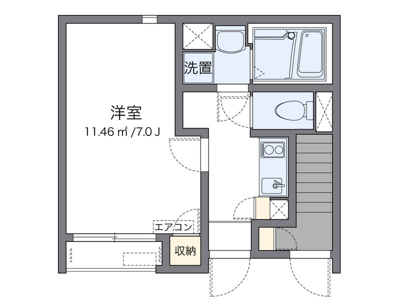 クレイノバーサトルⅢ　牛田南 間取図