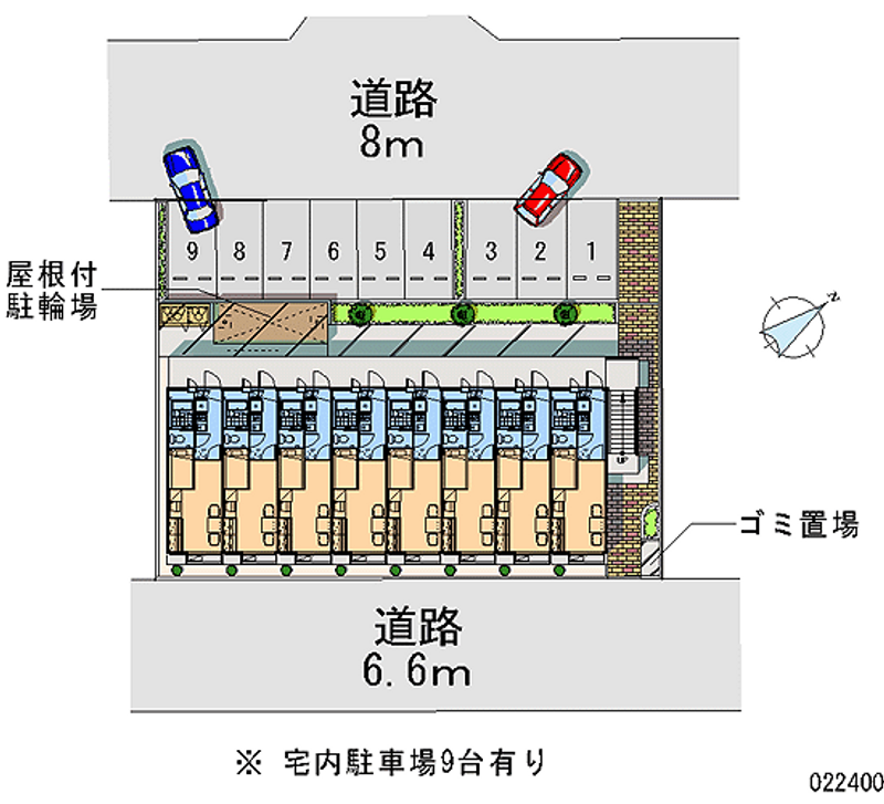 22400 bãi đậu xe hàng tháng