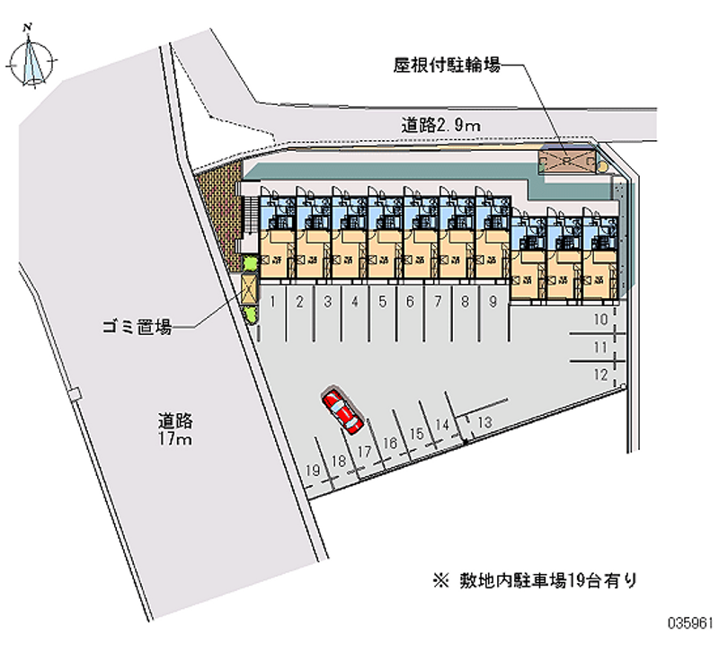 レオパレス倉吉駅北 月極駐車場