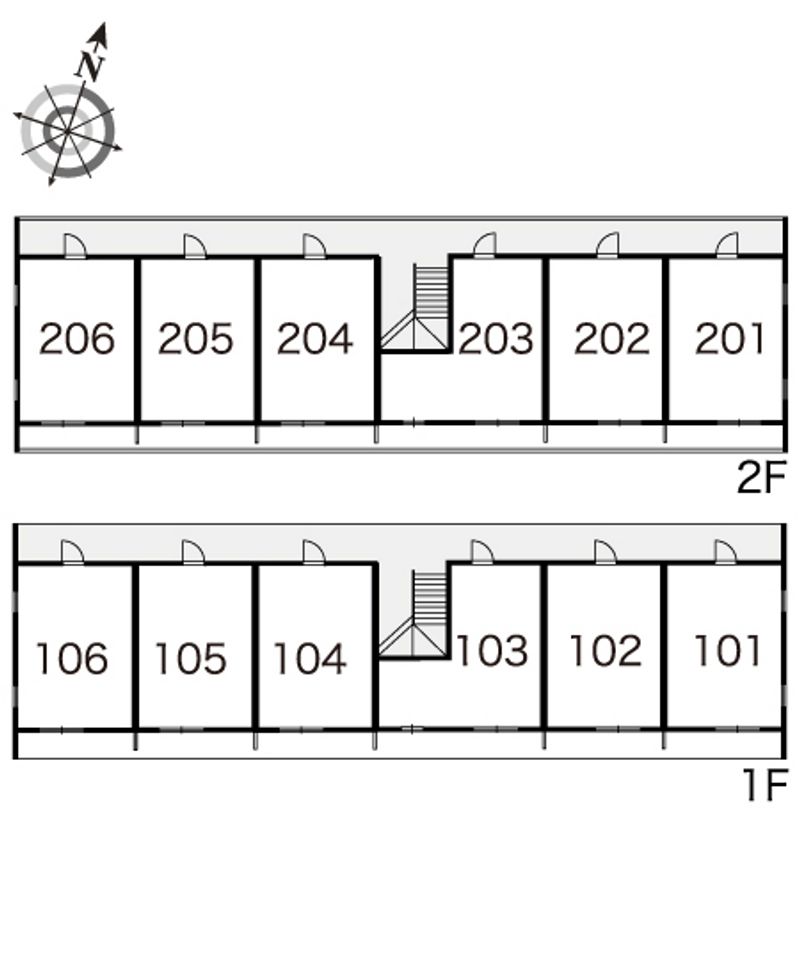 レオパレスＡＱＵＡ 間取配置図