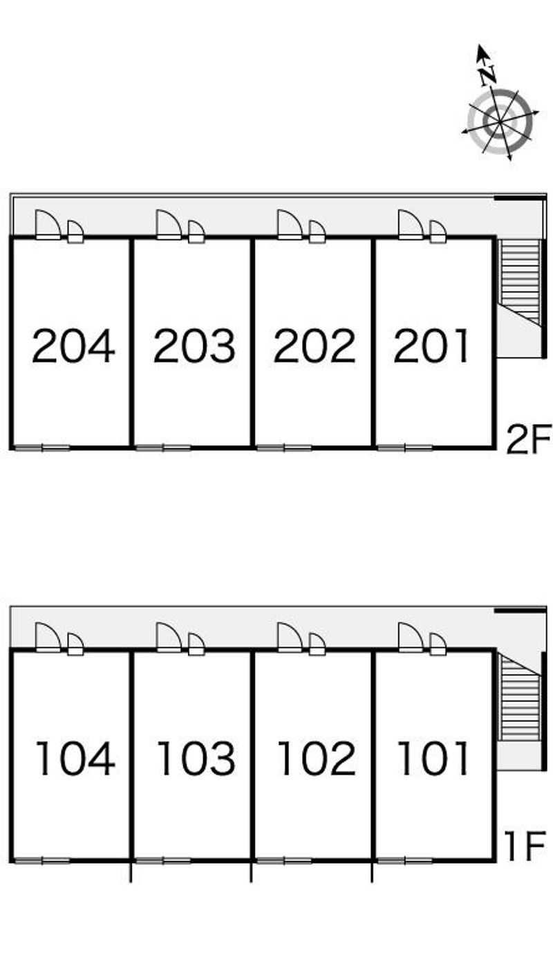 レオパレスシャンテ 間取り配置図