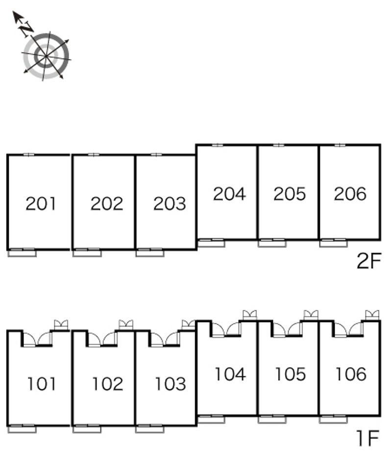 レオパレスＲＩＮＤＥＮ 間取配置図