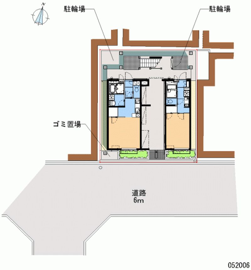 レオパレスサンフラワー 区画図