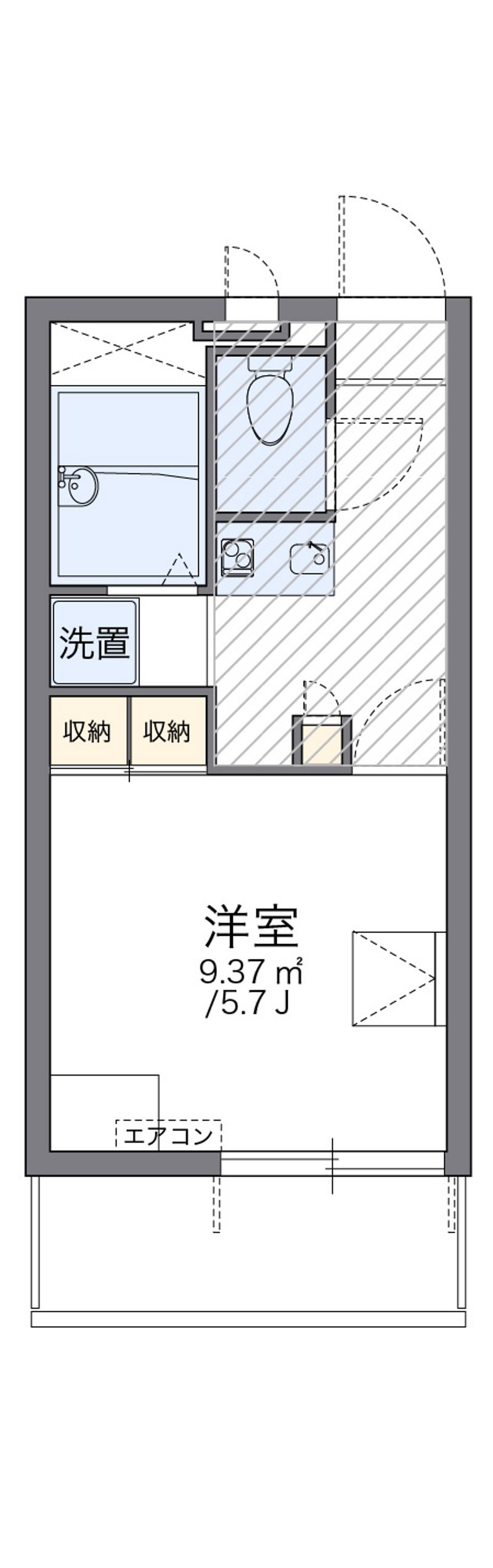 レオパレスタチバナ 間取図