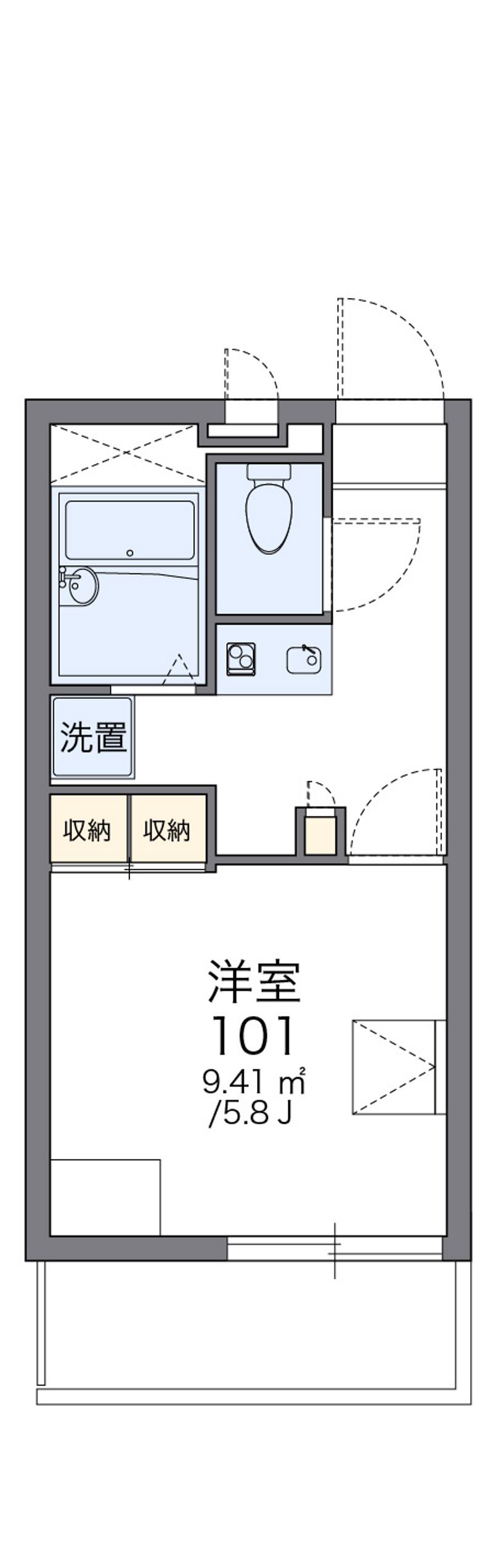 レオパレスクレール川崎 間取図
