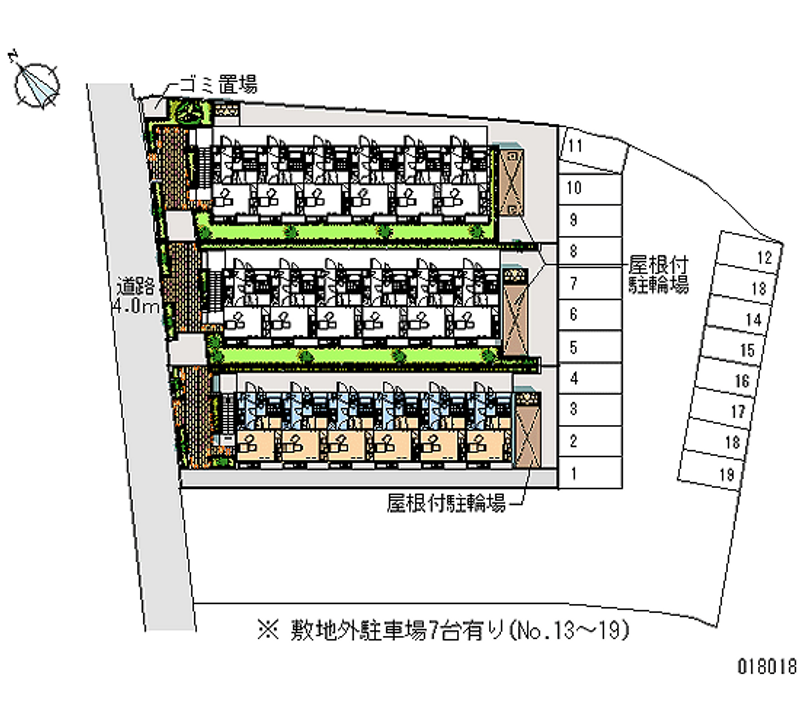 18018 bãi đậu xe hàng tháng