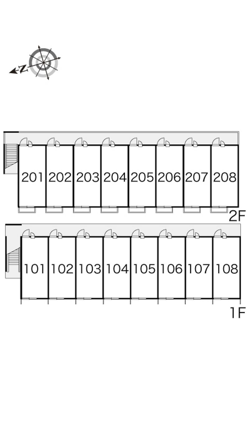 レオパレス樹 間取配置図
