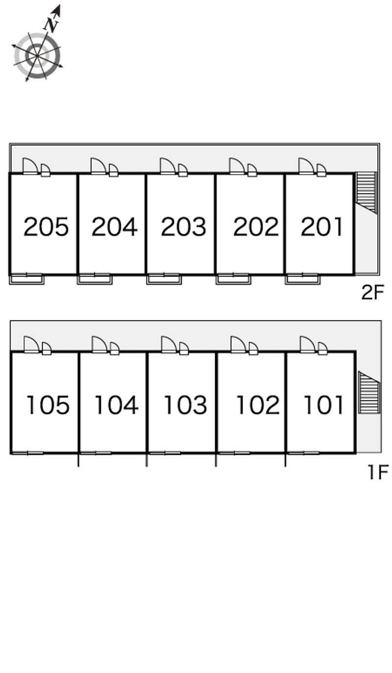 レオパレスひまわり 間取配置図