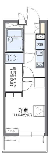 レオパレスⅠＢＡ 間取り図