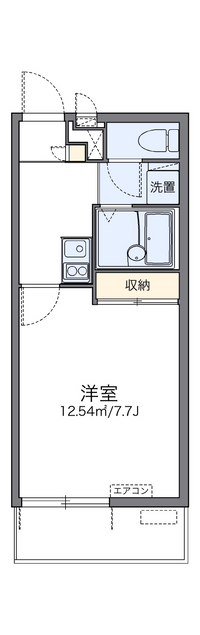 レオパレスグランディールＫ 間取り図