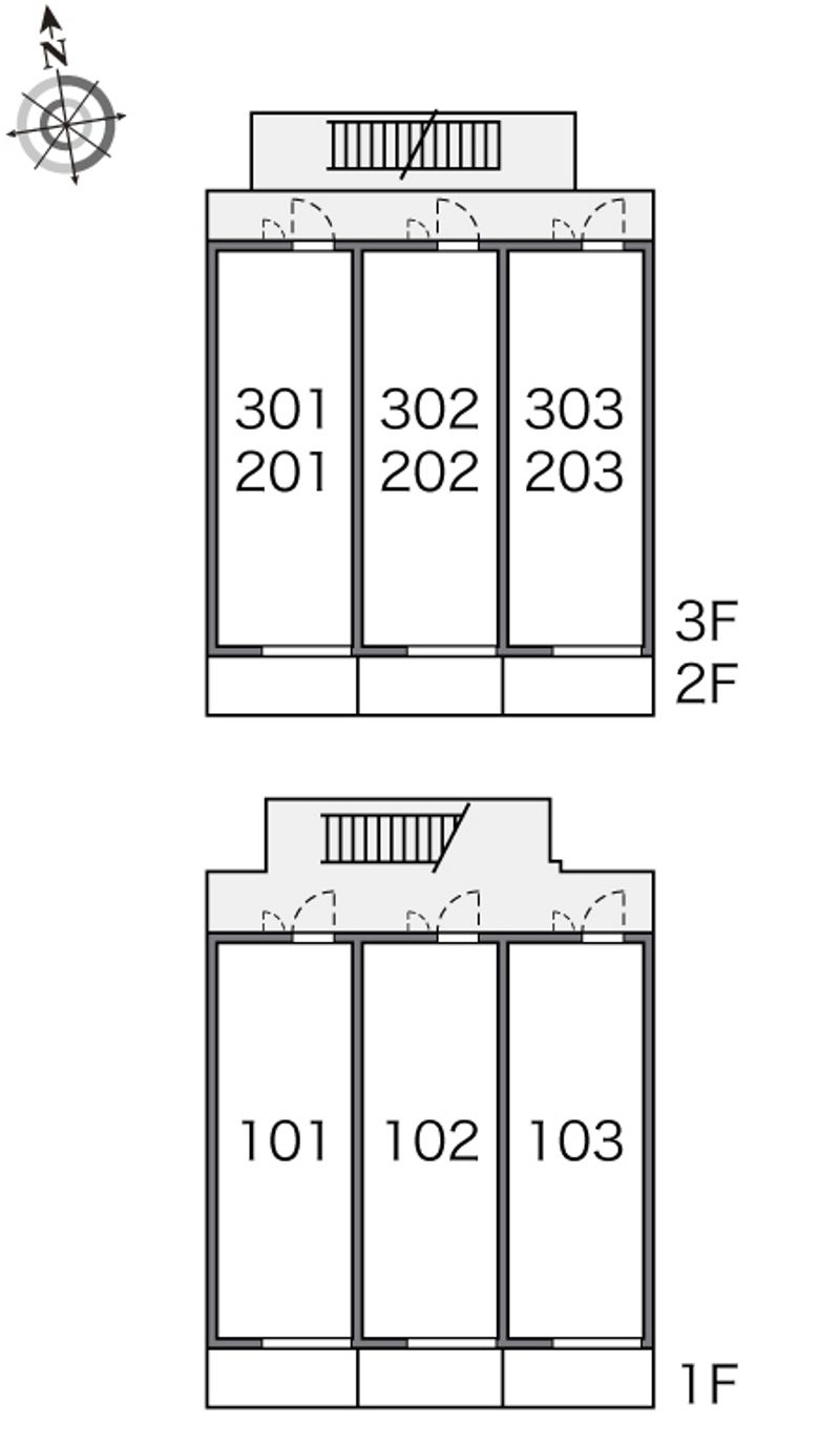 レオパレスルミエール 間取配置図