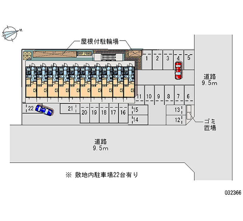 レオパレスディアコート入沢 月極駐車場