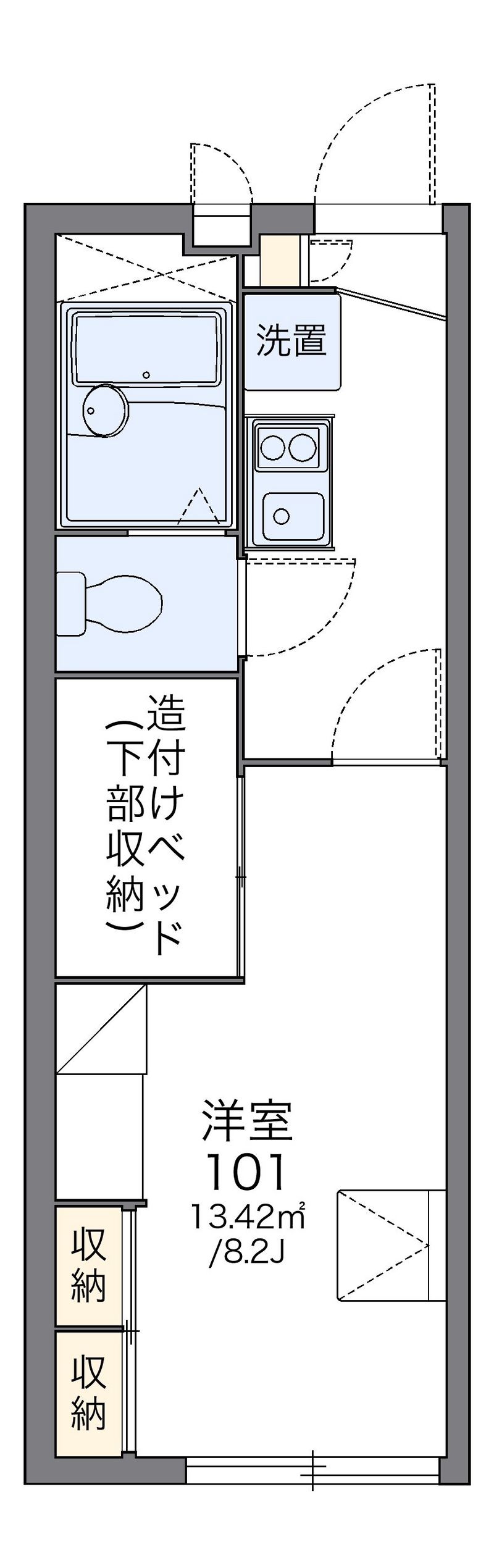 レオパレスＫＡＭＥＬＥＯ 間取図