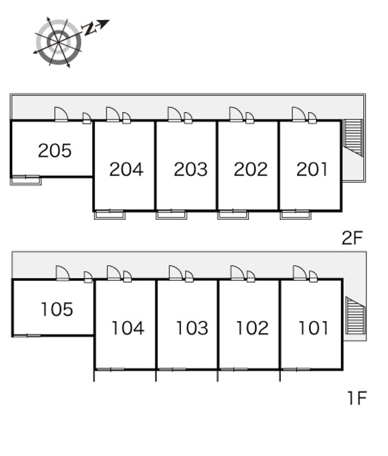 レオパレスＣＯＵＲＴ　ＤＯＬＬ 間取配置図