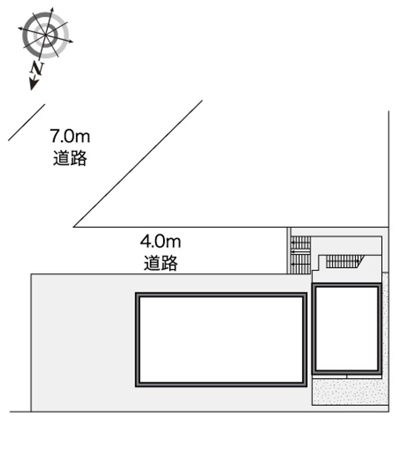 レオパレス野崎通Ｃ 配置図