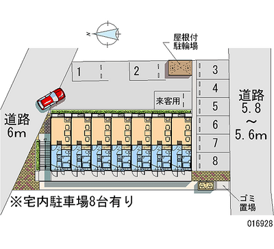 16928 Monthly parking lot