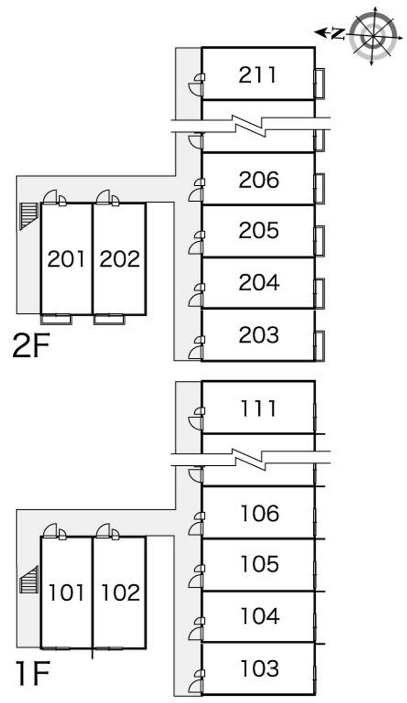 レオパレスＦ 間取配置図