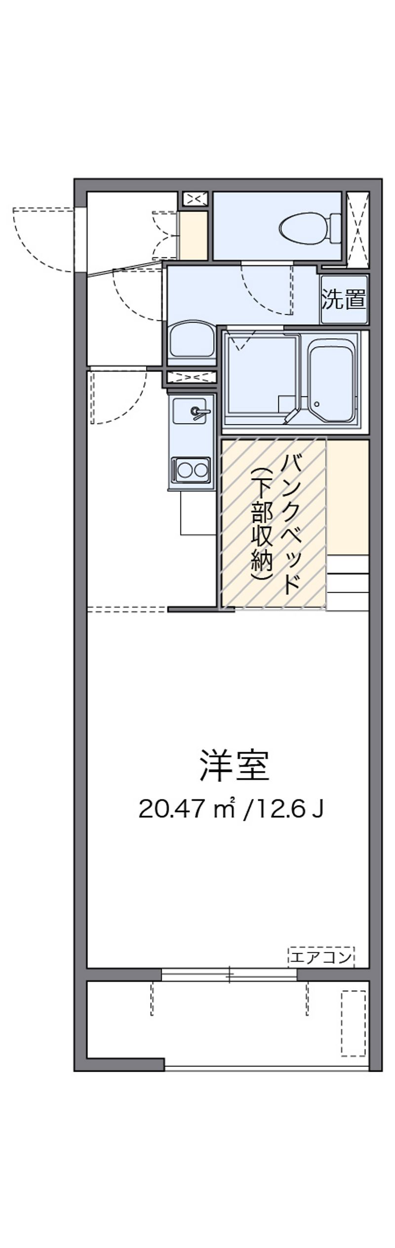 ミランダベル　エスポワール青葉 間取図