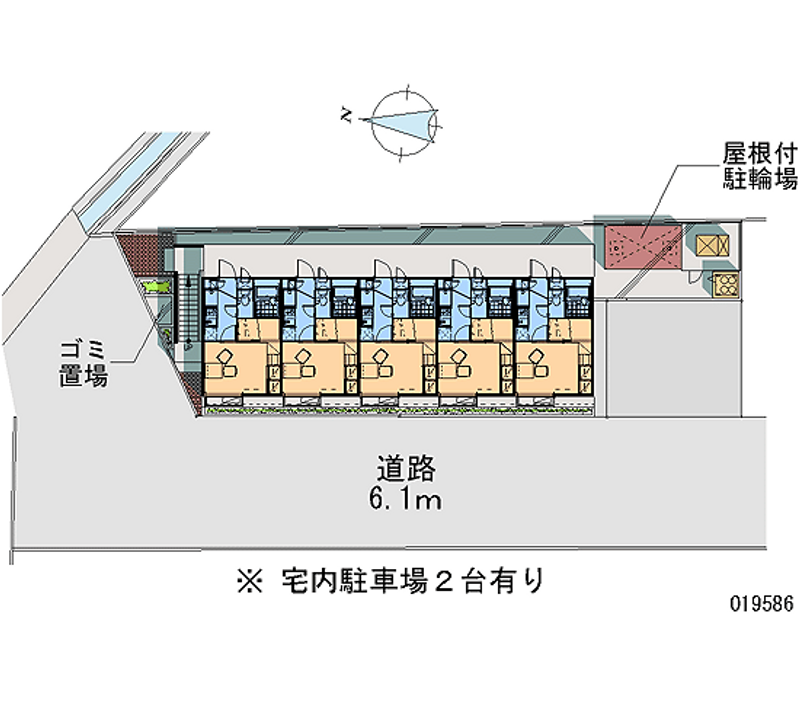 レオパレスグレイス 月極駐車場