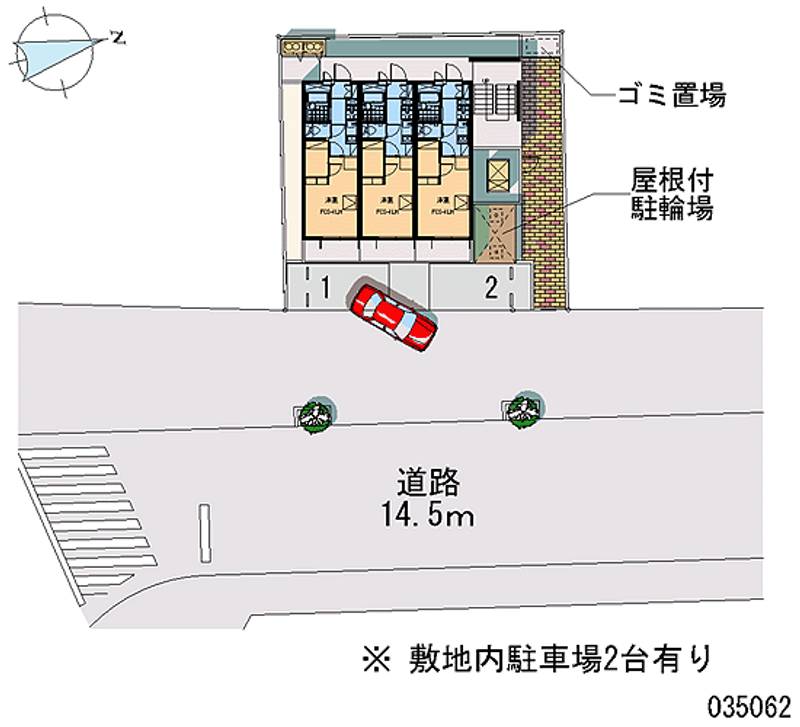 レオパレス西ノ京 区画図