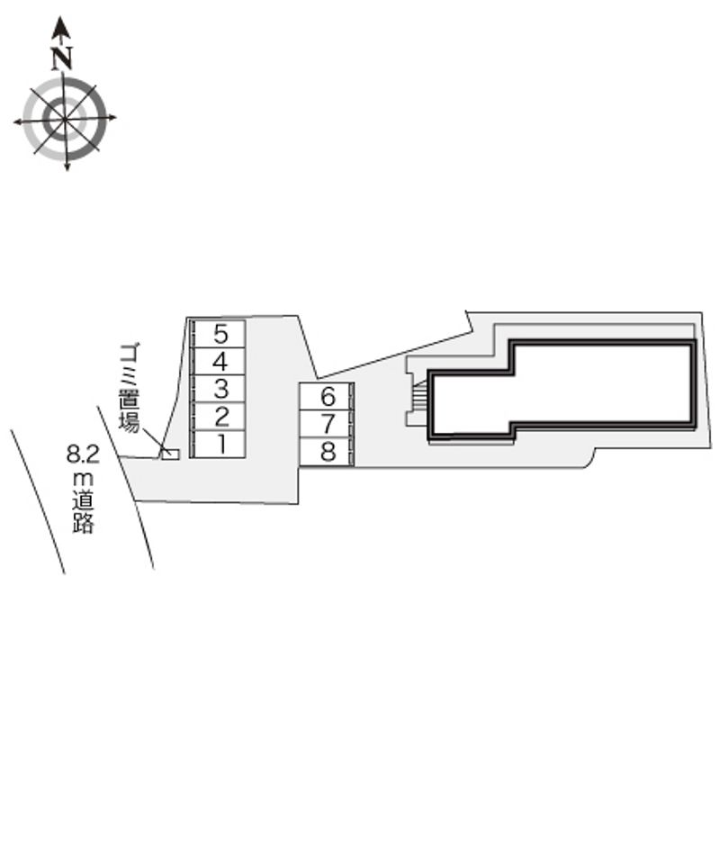 レオパレスさくらＣ 配置図