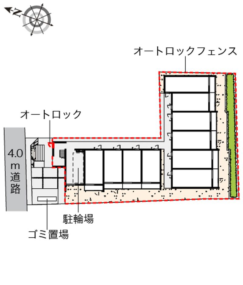 クレイノアンジュ鶴間 配置図