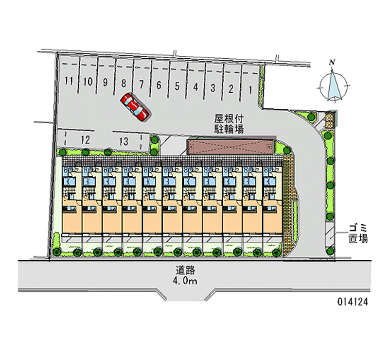 レオパレス東豊中 月極駐車場