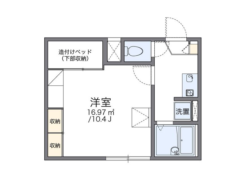 レオパレス稲荷町 間取図
