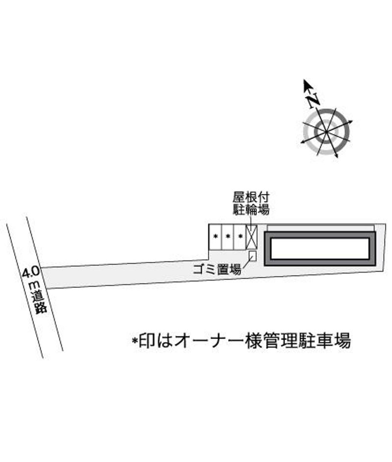 レオパレスウエスト上福岡 配置図