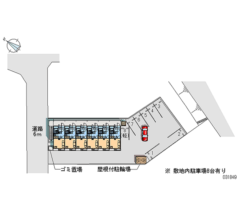 レオパレス西浜 月極駐車場